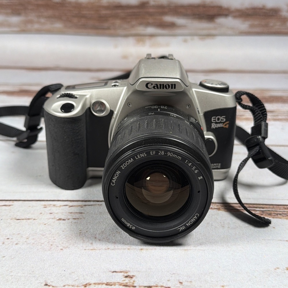 Canon EOS Rebel G II 35mm Film SLR Camera & EF 28-90mm Lens Kit Tested Works